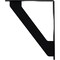 Ekena Millwork Traditional Wrought Iron Bracket, (Single center brace), Powder Coated Black 1 1/2"W x 12"D x 15"H BKTM01X12X15STR - alternate 6